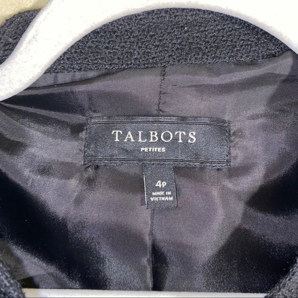 Talbots Wool Blend 3 Button Jacket Size 4p - image 5